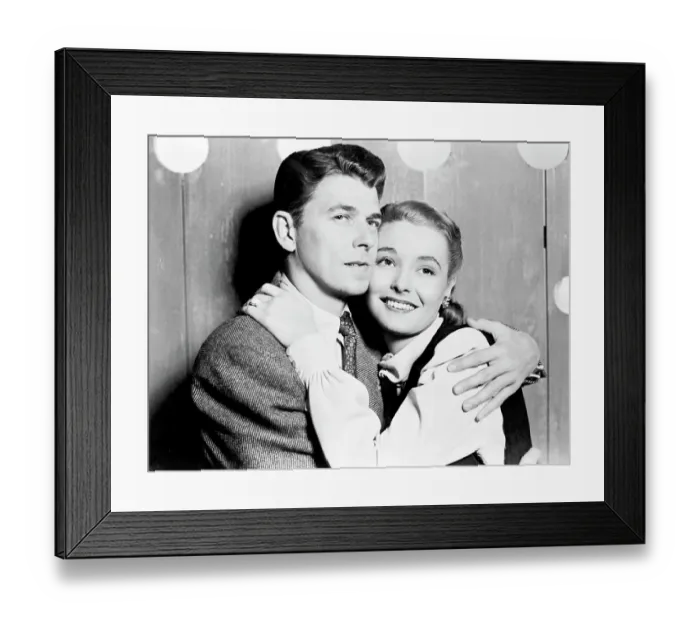 Framed Print : Ronald Reagan With Patricia Neal Framed Print : Ronald Reagan With Patricia Neal