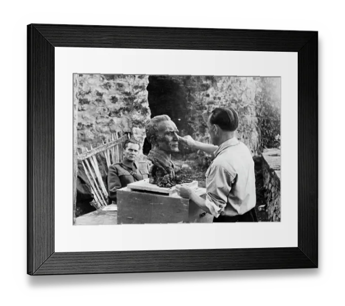 Framed Print : Tito Posing for Bust Framed Print : Tito Posing for Bust