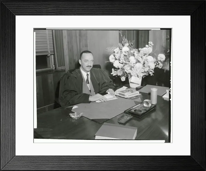 Framed Print : Judge William Hastie at His Desk Framed Print : Judge William Hastie at His Desk