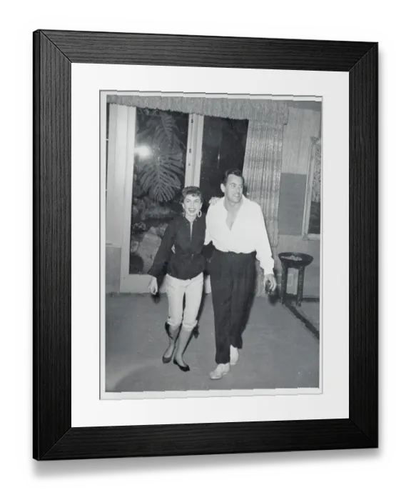 Framed Print : Newlyweds Joanne Dru and John Ireland Framed Print : Newlyweds Joanne Dru and John Ireland