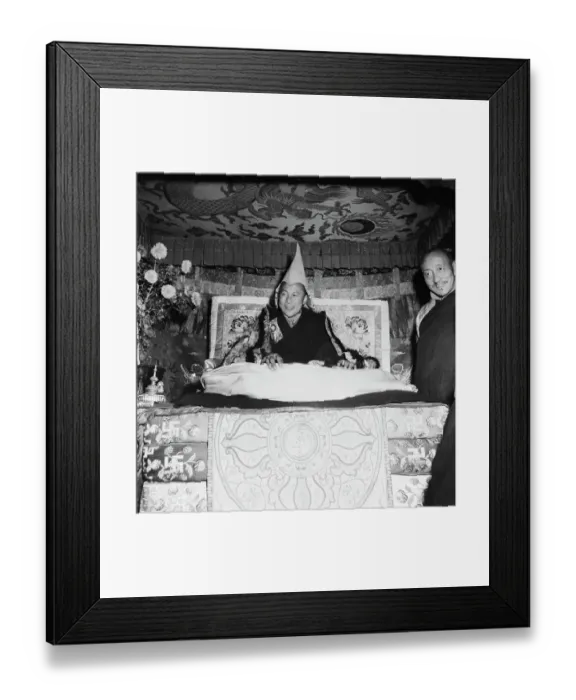 Framed Print : Dalai Lama Wearing State Crown Framed Print : Dalai Lama Wearing State Crown