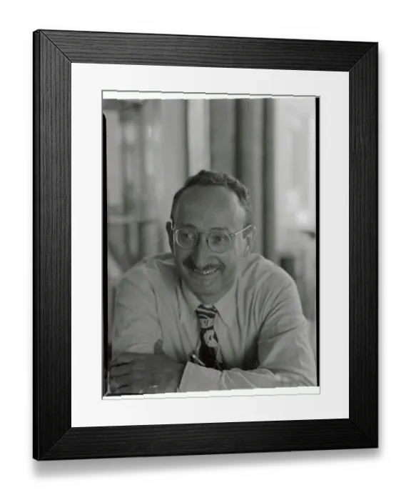 Framed Print : Portrait of Sidney Hook Smiling Framed Print : Portrait of Sidney Hook Smiling