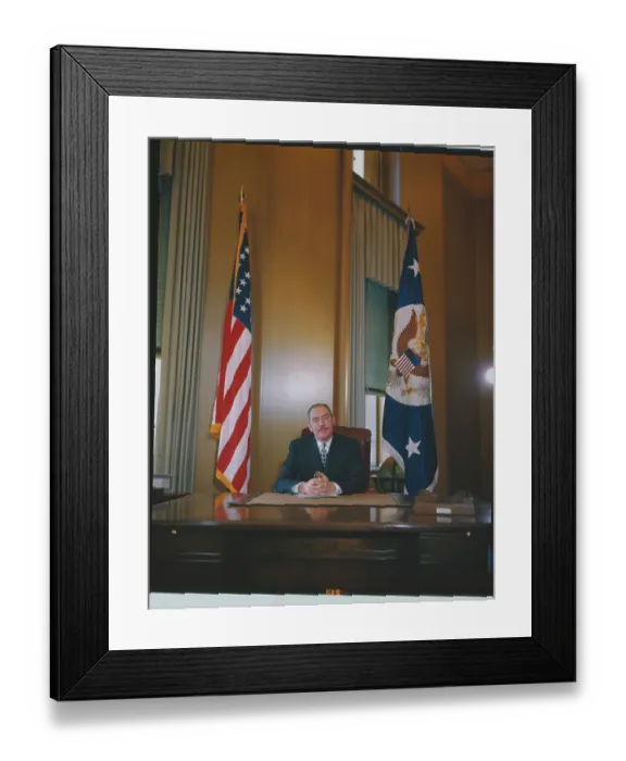 Framed Print : Dean Acheson Seated at His Desk Framed Print : Dean Acheson Seated at His Desk