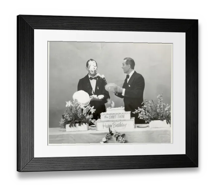 Framed Print : Milton Berle and Lanny Ross on The Swift Show Framed Print : Milton Berle and Lanny Ross on The Swift Show