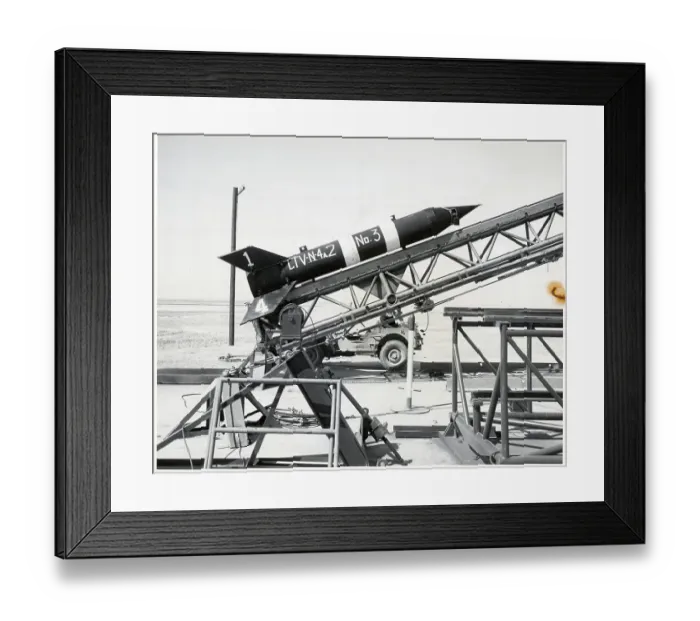 Framed Print : Booster Rocket on Launching Ramp Framed Print : Booster Rocket on Launching Ramp