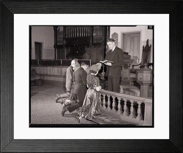 Framed Print : Induction into the Methodist Church Framed Print : Induction into the Methodist Church