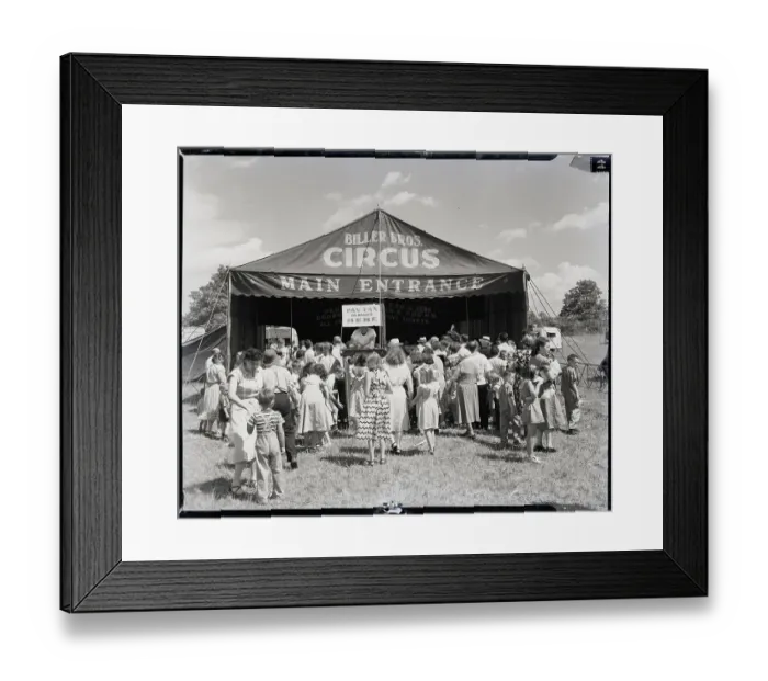 Framed Print : Spectators Waiting to Enter Biller Brothers Circus Framed Print : Spectators Waiting to Enter Biller Brothers Circus