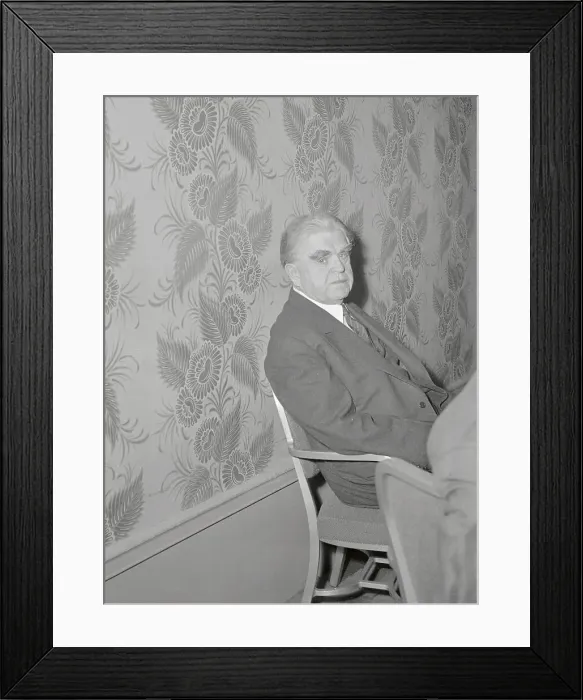 Framed Print : John L. Lewis Sitting Against Wall Framed Print : John L. Lewis Sitting Against Wall