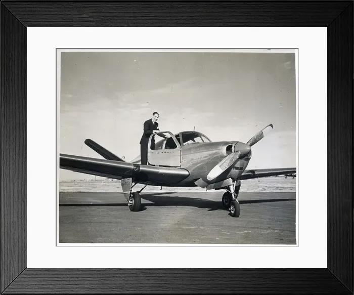Framed Print : Bob Feller Entering Airplane Framed Print : Bob Feller Entering Airplane