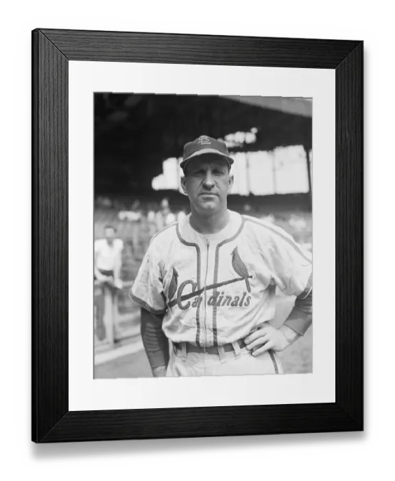 Framed Print : Baseball Player Enos Slaughter Posing in Uniform