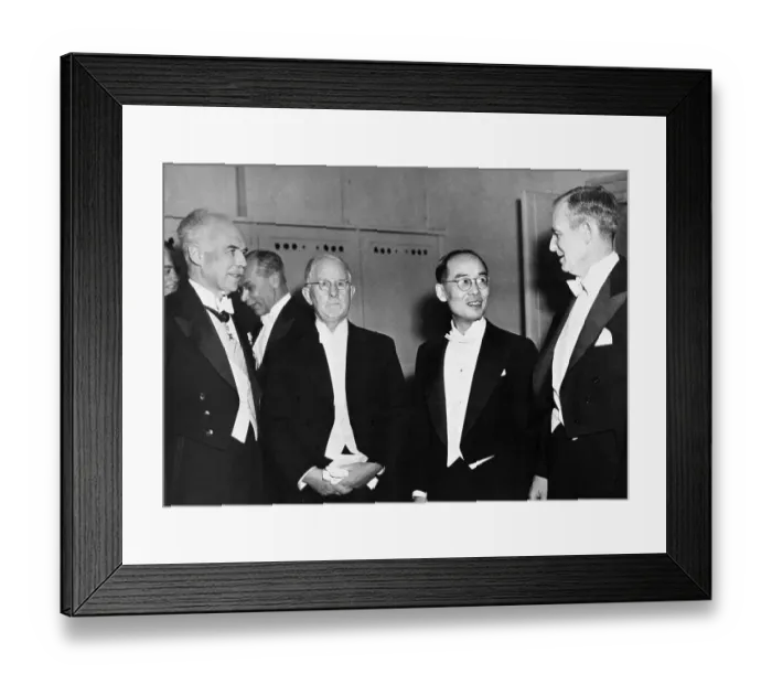 Framed Print : Portrait of Nobel Prize Winners Standing Together Framed Print : Portrait of Nobel Prize Winners Standing Together