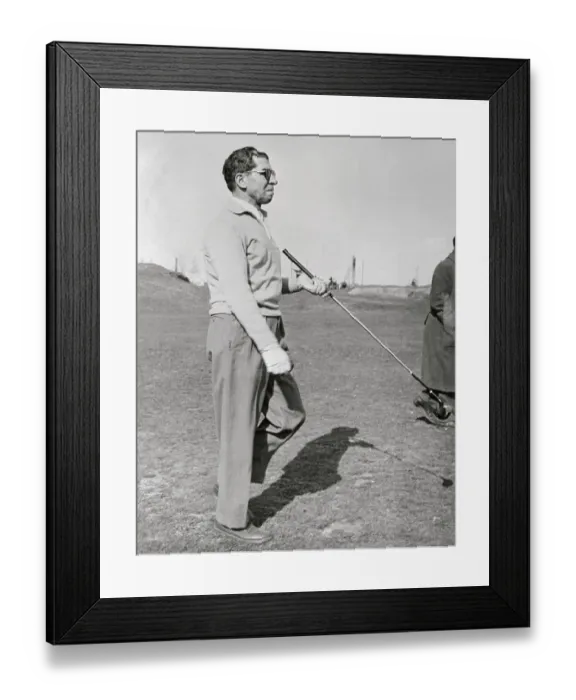 Framed Print : Lucky Luciano Playing Golf Framed Print : Lucky Luciano Playing Golf