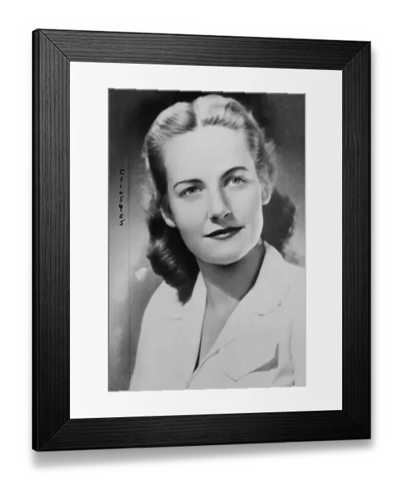 Framed Print : Portrait of Abby Rockefeller Framed Print : Portrait of Abby Rockefeller