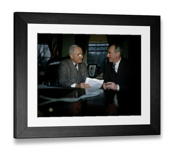 Framed Print : Harry Truman with Dean Acheson Framed Print : Harry Truman with Dean Acheson