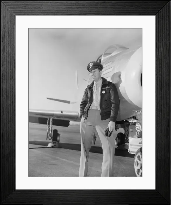 Framed Print : Supersonic Jet Pilot Charles Yeager Framed Print : Supersonic Jet Pilot Charles Yeager