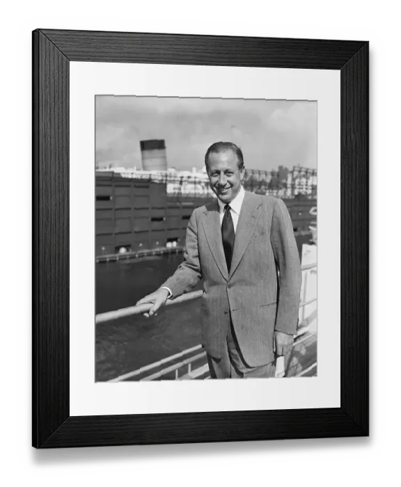 Framed Print : William S. Paley Of Cbs Smiling