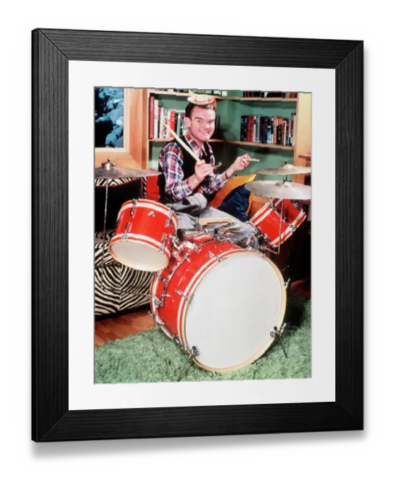 Framed Print : Spike Jones Plays Drums Framed Print : Spike Jones Plays Drums