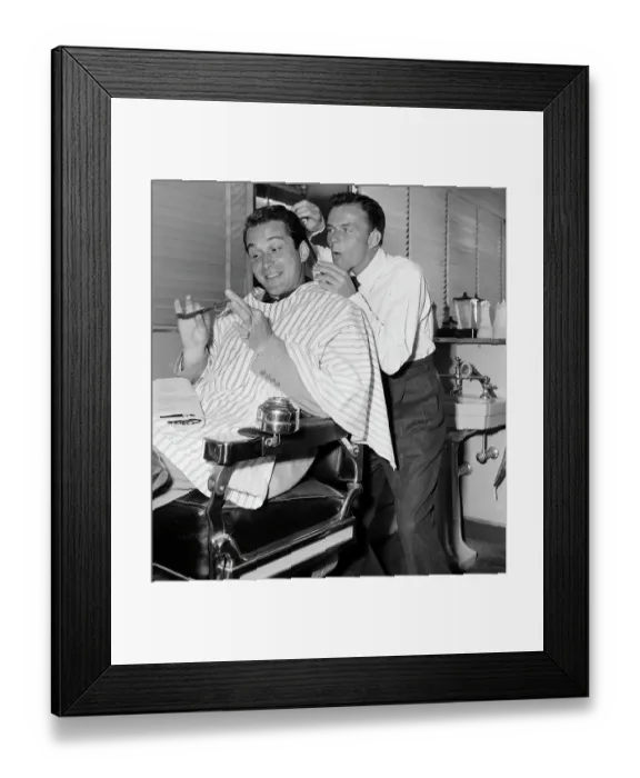 Framed Print : Sinatra Clips Como At M-G-M Barber Shop Framed Print : Sinatra Clips Como At M-G-M Barber Shop
