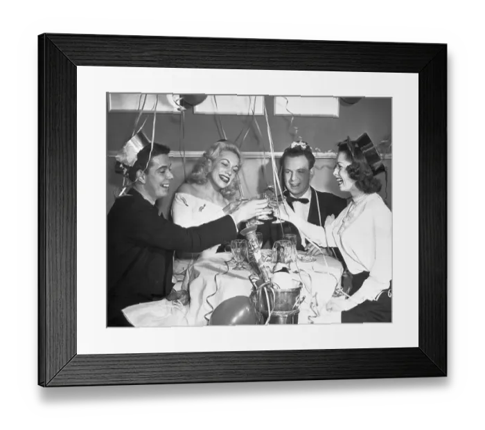 Framed Print : New Year'S Toast Framed Print : New Year'S Toast