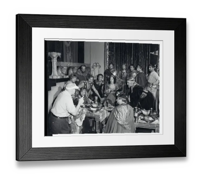 Framed Print : Cecil B. DeMille Directing Samson and Delilah Framed Print : Cecil B. DeMille Directing Samson and Delilah