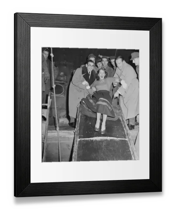Framed Print : Irving Berlin and Bob Hope Enjoying Company of Model Framed Print : Irving Berlin and Bob Hope Enjoying Company of Model