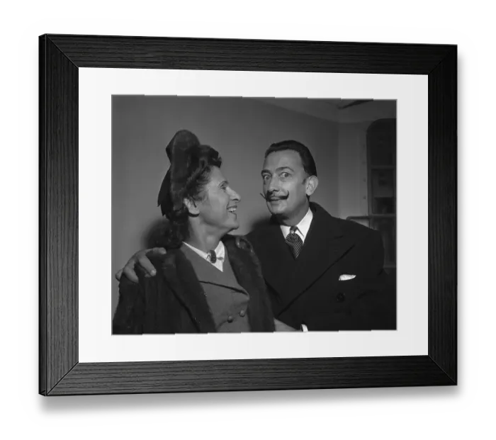 Framed Print : Salvador Dali Displaying Handlebar Moustache Framed Print : Salvador Dali Displaying Handlebar Moustache
