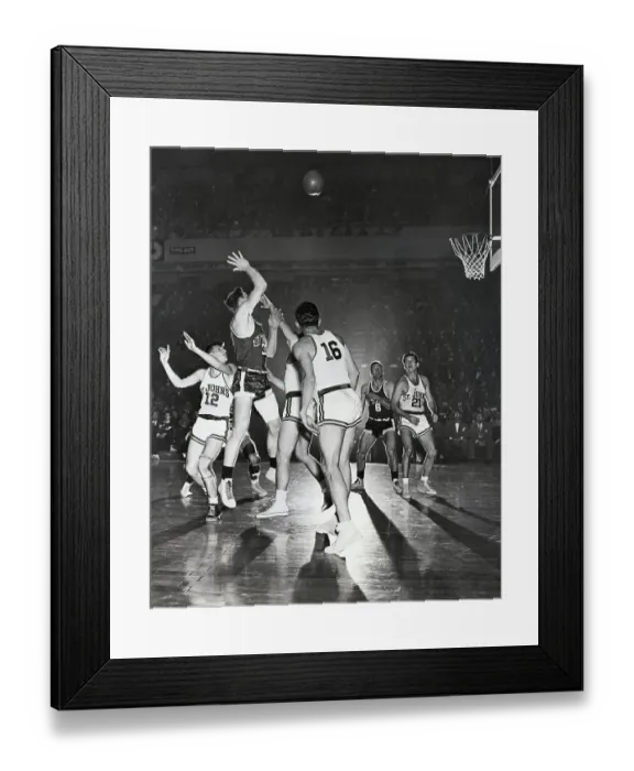 Framed Print : Vern Gardner Leaps For Basket Ball Framed Print : Vern Gardner Leaps For Basket Ball