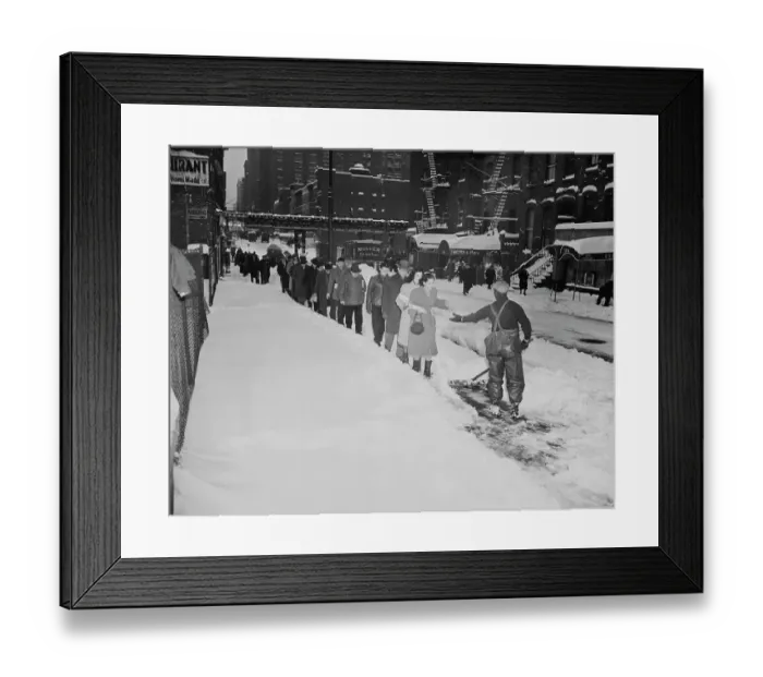 Framed Print : Blizzard Hits New York Framed Print : Blizzard Hits New York