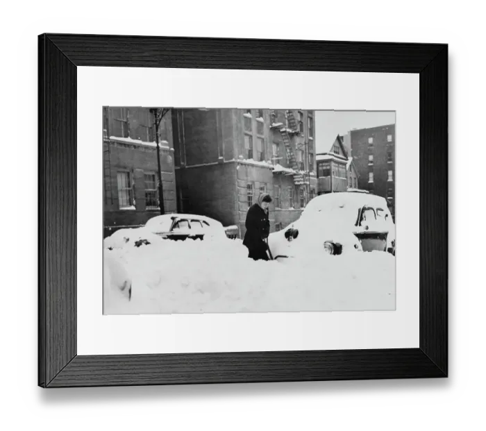 Framed Print : Heavy Snowfall In New York City Framed Print : Heavy Snowfall In New York City
