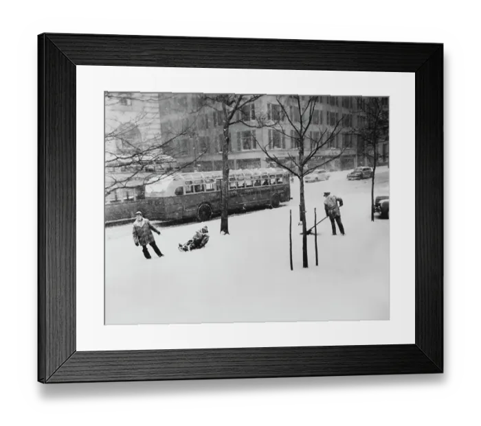 Framed Print : Snowstorm Of 1948, New York Framed Print : Snowstorm Of 1948, New York