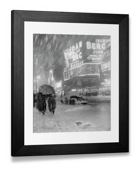 Framed Print : New York Blizzard of 1948 Framed Print : New York Blizzard of 1948