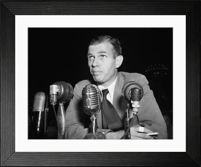 Framed Print : Alger Hiss Testifying Before Grand Jury Framed Print : Alger Hiss Testifying Before Grand Jury