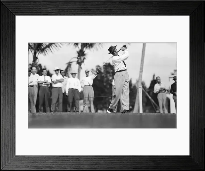 Framed Print : Sam Snead Teeing Off Framed Print : Sam Snead Teeing Off