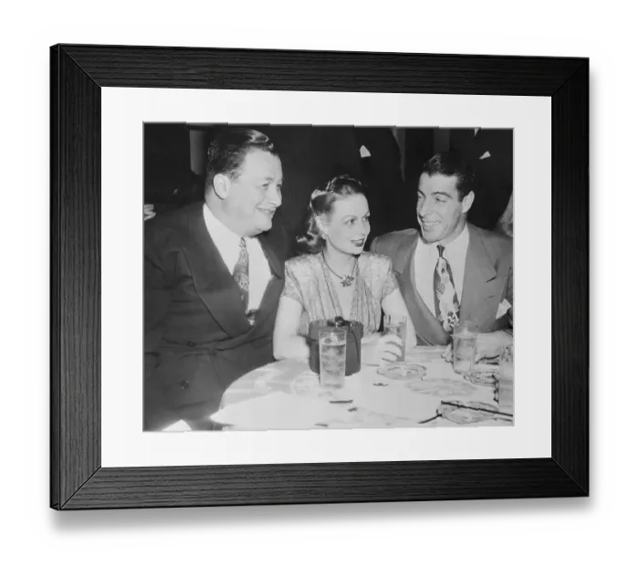 Framed Print : Toots Shor and Joe DiMaggio Attending Party Framed Print : Toots Shor and Joe DiMaggio Attending Party