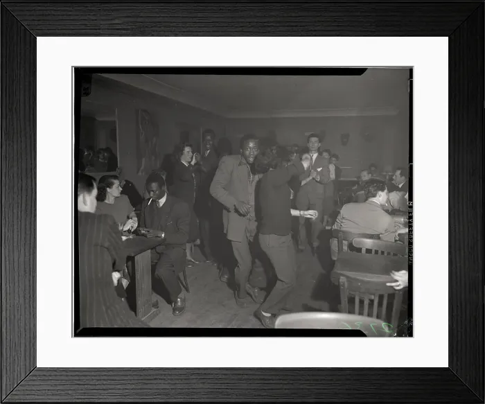 Framed Print : Interracial Night Club In Paris Framed Print : Interracial Night Club In Paris