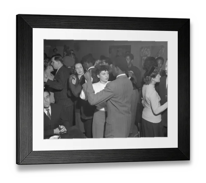Framed Print : Interracial Dance Club In Paris, France Framed Print : Interracial Dance Club In Paris, France
