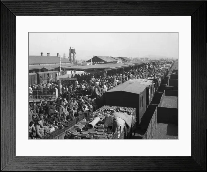Framed Print : Nationalist Ammunition Train Passing Framed Print : Nationalist Ammunition Train Passing