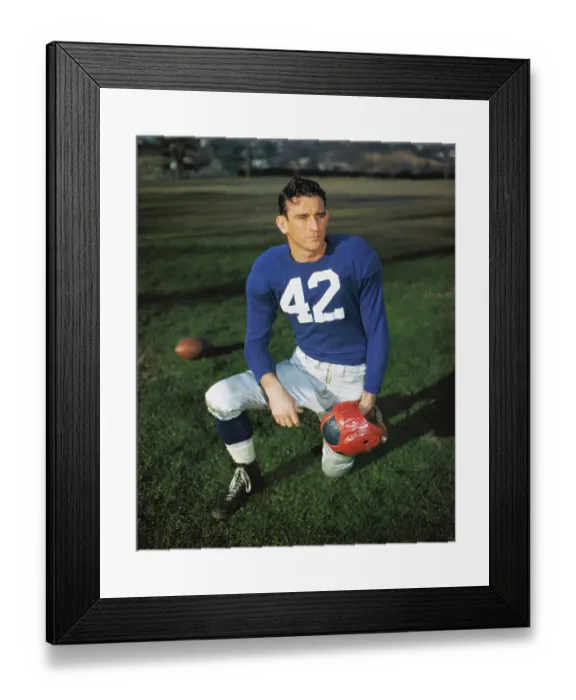 Framed Print : Football Player Charley Conerly Framed Print : Football Player Charley Conerly