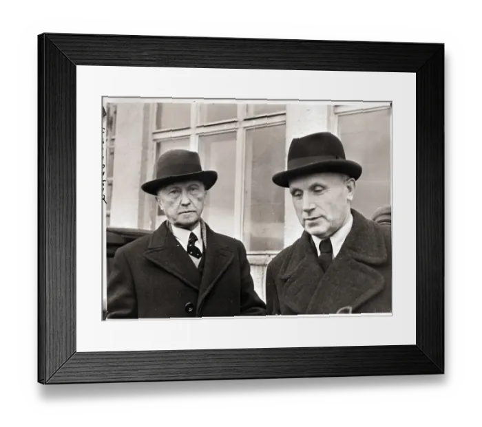 Framed Print : Dr. Adenauer and Dr. Friedensberg Framed Print : Dr. Adenauer and Dr. Friedensberg