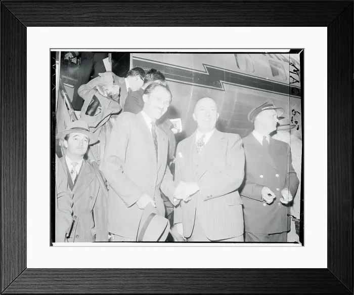 Framed Print : Portrait of James J. O'Brien and Menachem Beigin Framed Print : Portrait of James J. O'Brien and Menachem Beigin