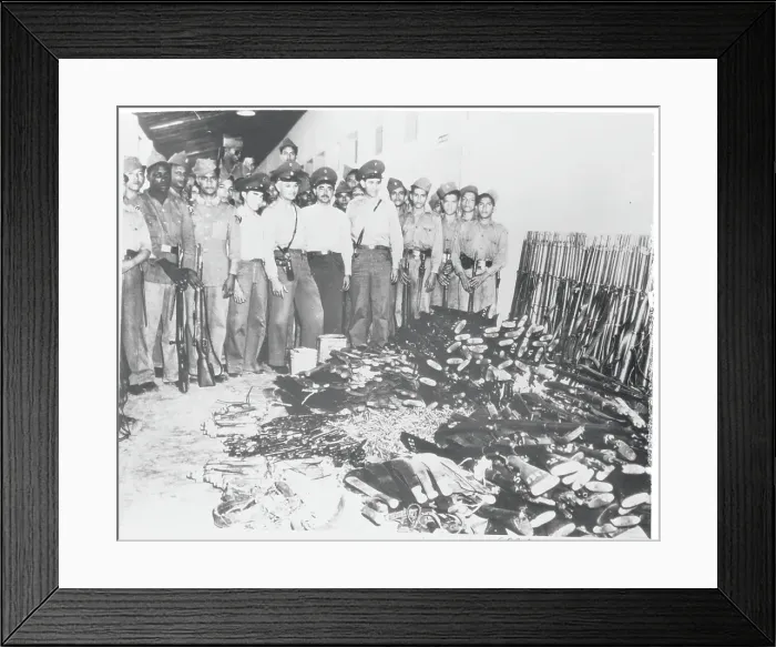 Framed Print : Arms Discovery in Venezuela
