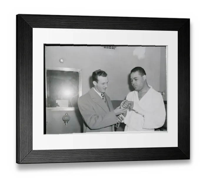 Framed Print : S. Musial Holds Joe Louis Right Hand Framed Print : S. Musial Holds Joe Louis Right Hand