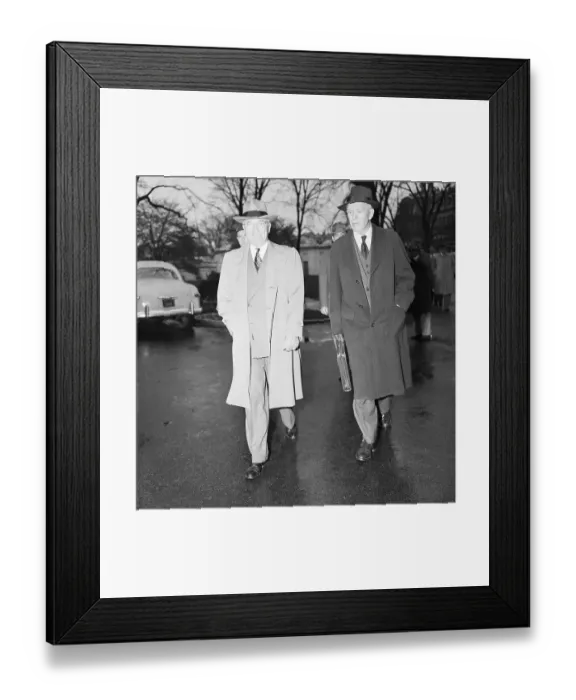 Framed Print : Truman And George Marshall Walking Framed Print : Truman And George Marshall Walking