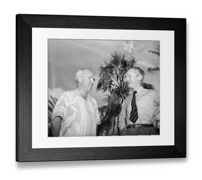 Framed Print : Harry Truman and James Forrestal Framed Print : Harry Truman and James Forrestal