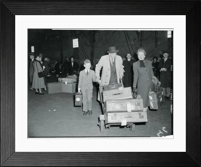 Framed Print : Helen Hayes Arriving in New York Framed Print : Helen Hayes Arriving in New York