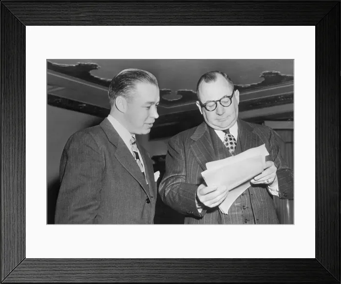 Framed Print : George Weiss and Lee MacPhail Reading List