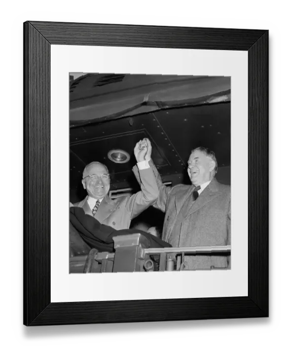 Framed Print : President Truman Victorious Framed Print : President Truman Victorious