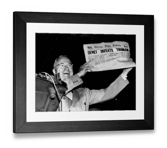 Framed Print : Truman Waving Framed Print : Truman Waving