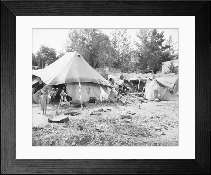 Framed Print : Arabs Establish Open Air Dwellings Framed Print : Arabs Establish Open Air Dwellings