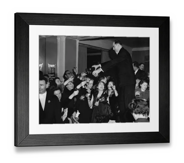 Framed Print : Champagne For Truman'S Victory Framed Print : Champagne For Truman'S Victory